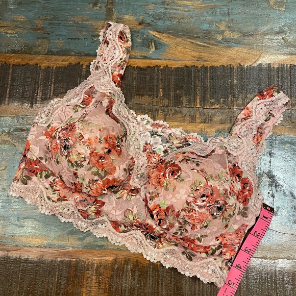 Y2K Japanese Floral Lace Bralette EUC - Picture 11 of 15